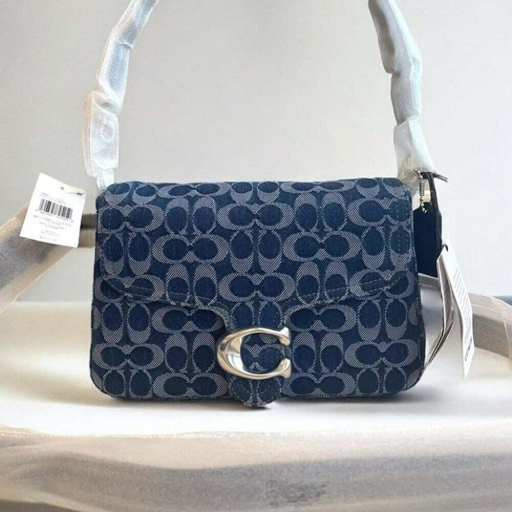 NWT Coach Denim Shoulder Bag - Picture 14 of 16
